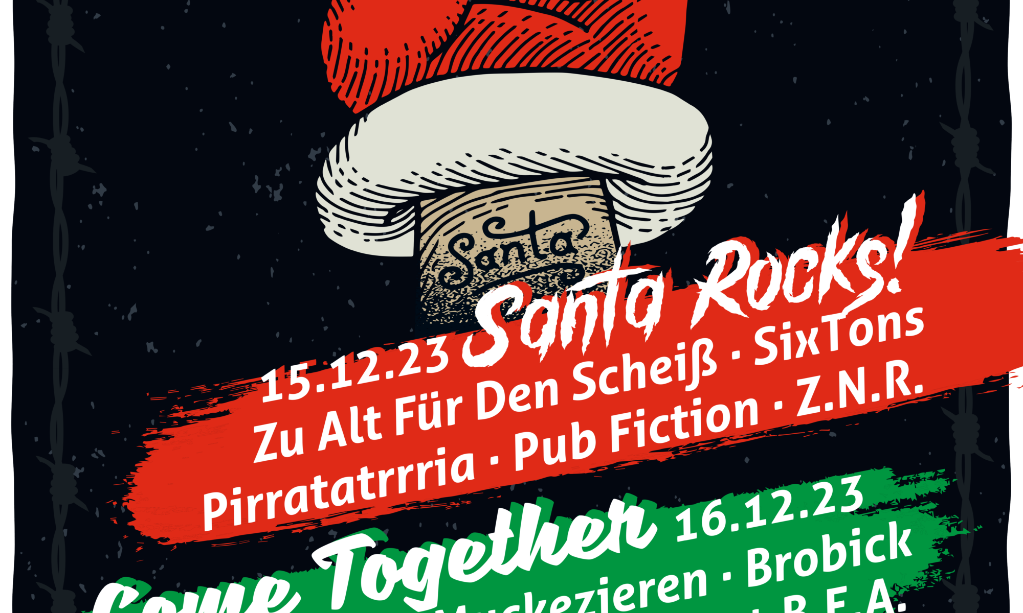 Santa Rocks 2023 Plakat